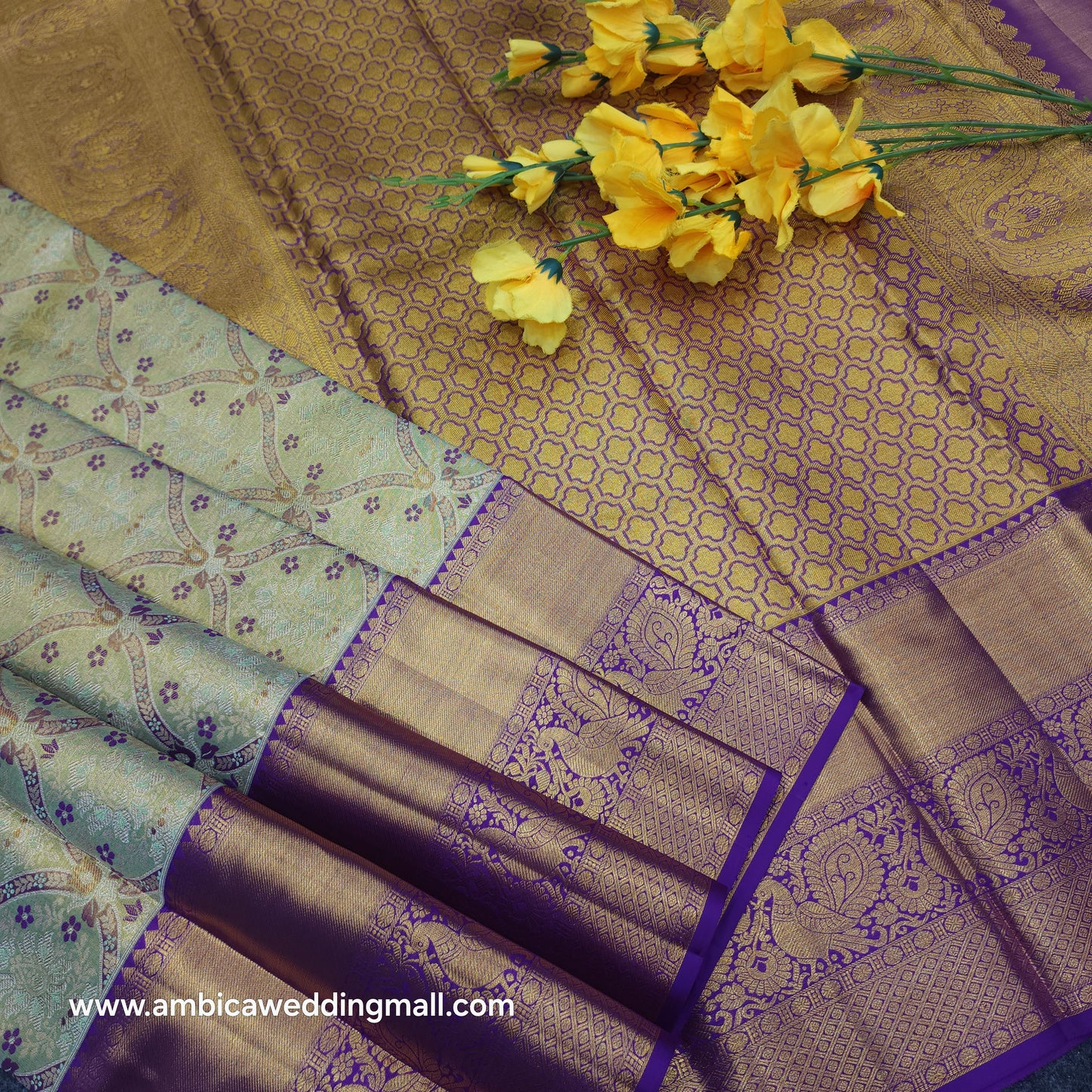 Pure Resham Bridal Kanchi Pattu Handloom Saree