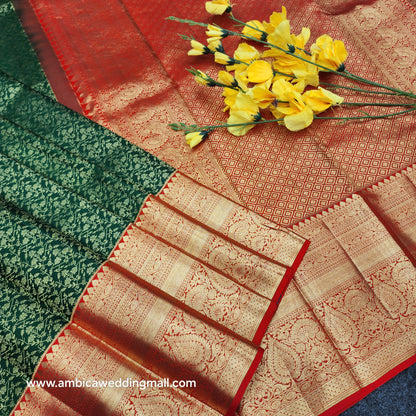 Pure Resham Bridal Kanchi Pattu Handloom Saree