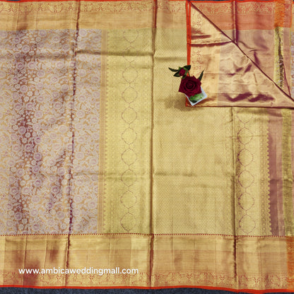 Kanchi Pattu Bridal Pure Zari Saree