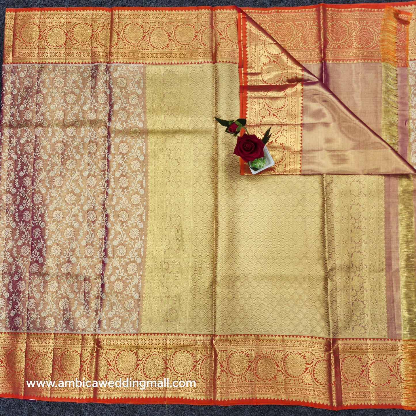 Kanchi Pattu Bridal Pure Zari Saree