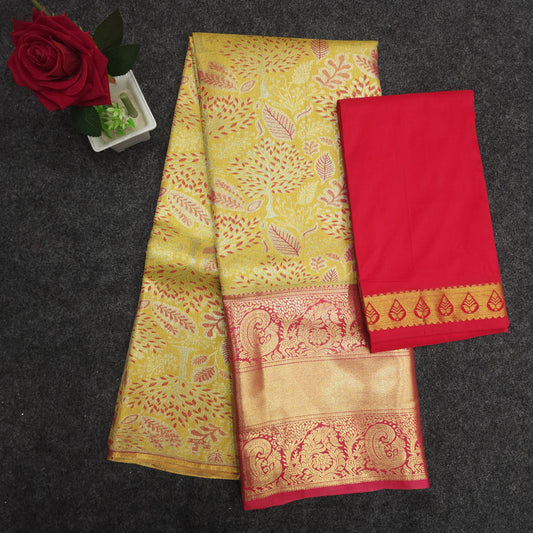 Buy Stunning Kanchi pattu mix Lehenga [Free Size]