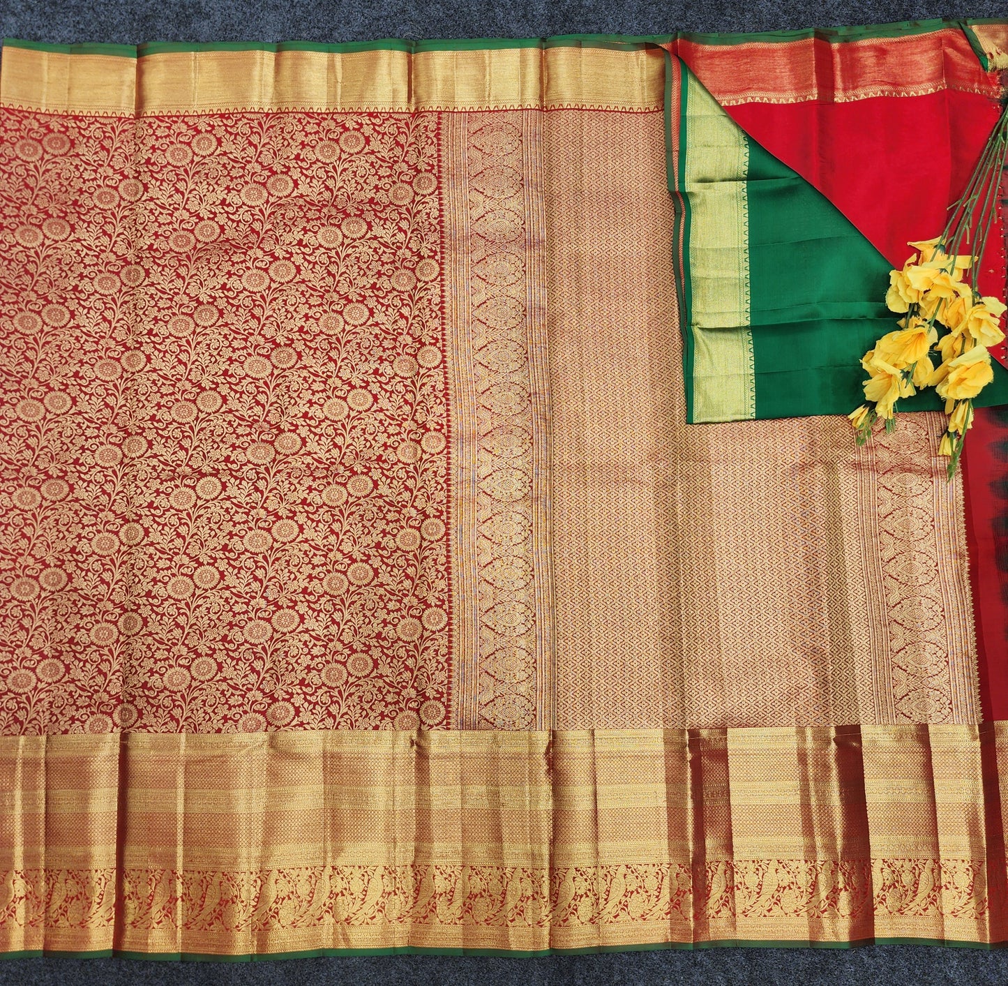 Pure Resham Bridal Kanchi Pattu Handloom Saree