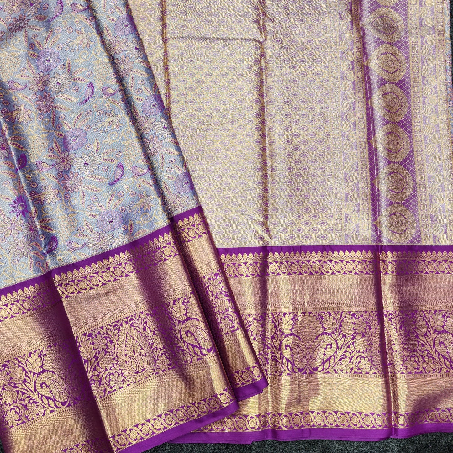 2 Gram gold zari semi kanchi pattu sarees ✨️