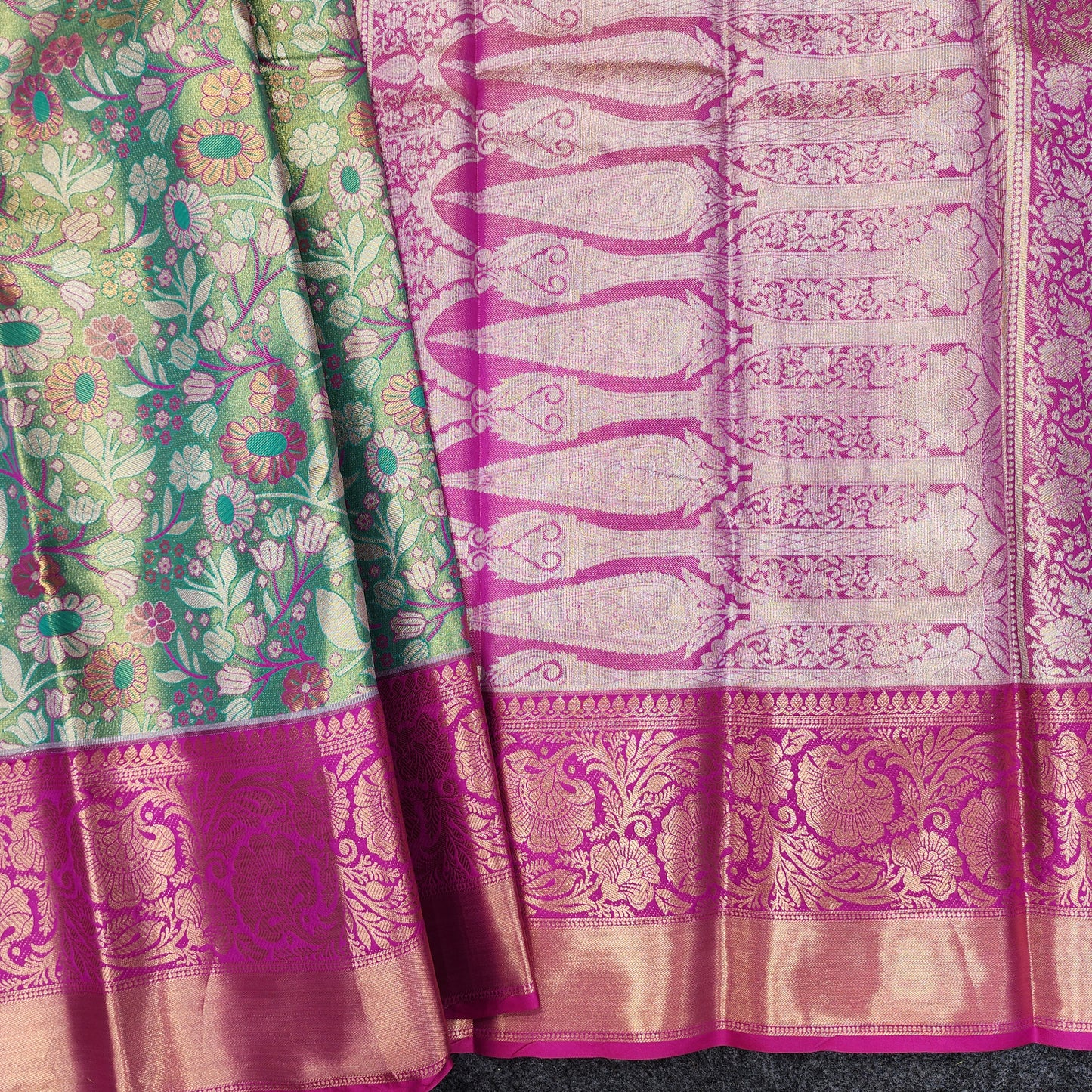 2 Gram gold zari semi kanchi pattu sarees ✨️