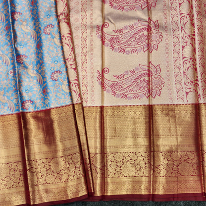 2 Gram gold zari semi kanchi pattu sarees ✨️