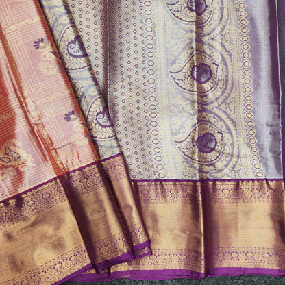 2 Gram gold zari semi kanchi pattu sarees ✨️