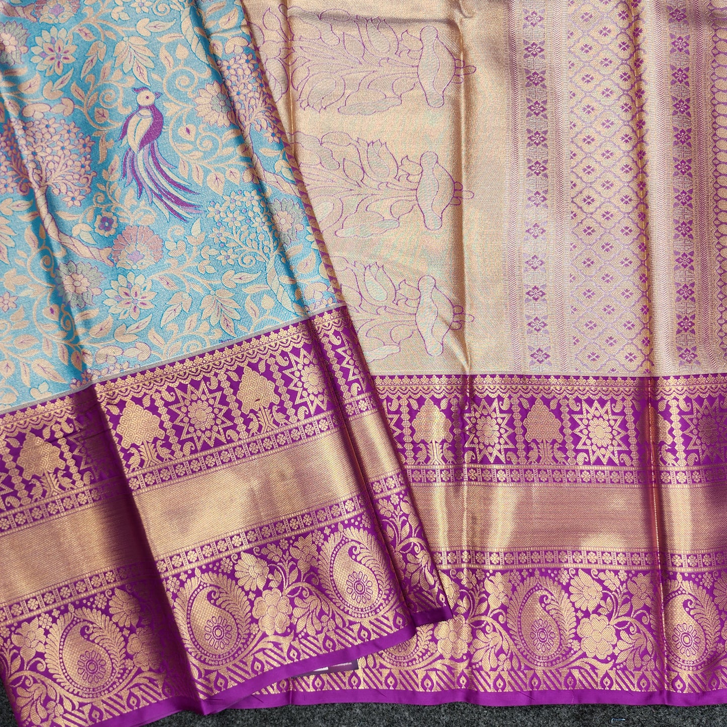 2 Gram gold zari semi kanchi pattu sarees ✨️