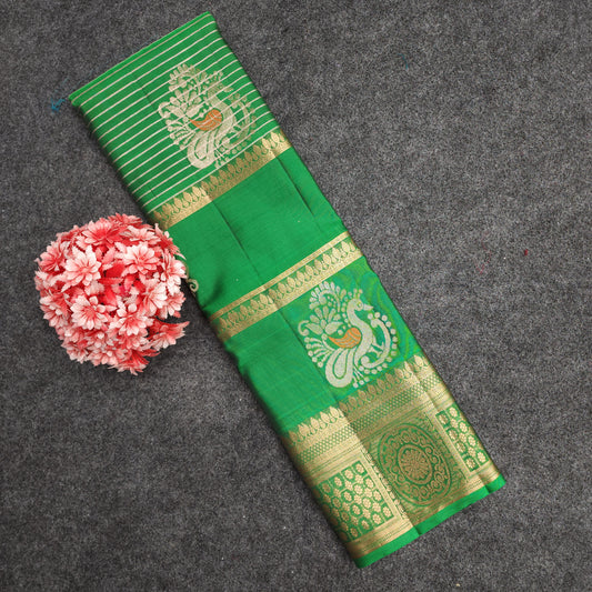 Pure Zari Handloom Kanchi Buta Saree