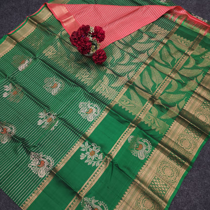 Pure Zari Handloom Kanchi Buta Saree