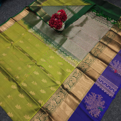 Pure Zari Handloom Kanchi Buta Saree