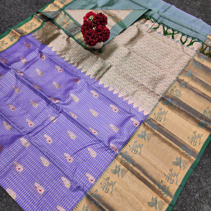 Pure Zari Handloom Kanchi Buta Saree