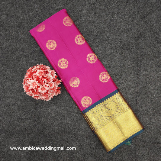 Pure Zari Handloom Kanchi Buta Saree