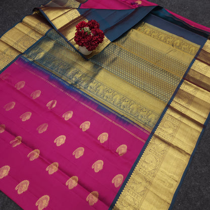 Pure Zari Handloom Kanchi Buta Saree