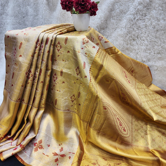 Pure Handloom Kanchi Pattu Bridal Saree