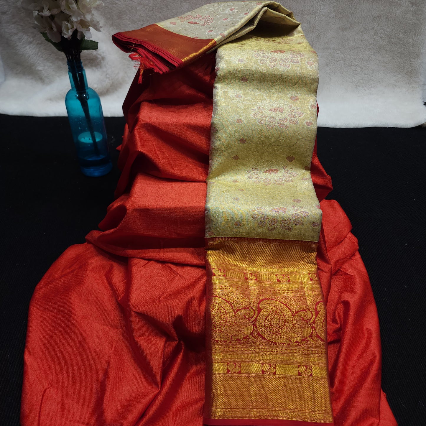 Pure Kanchi Pattu Handloom Talambralu Saree