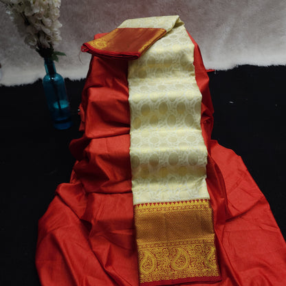 Pure Kanchi Pattu Handloom Talambralu Saree