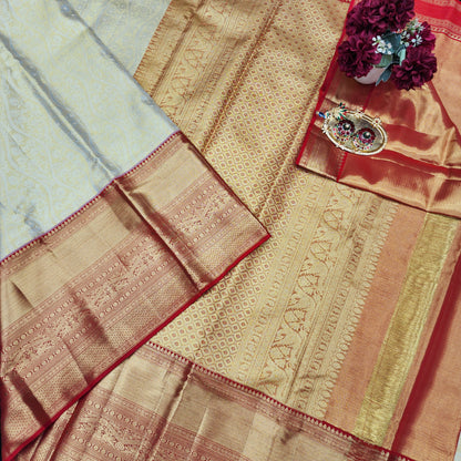 Pure Kanchi Pattu Handloom Talambralu Saree