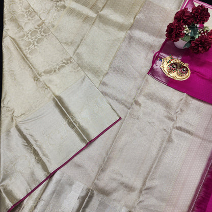 Pure Kanchi Pattu Handloom Talambralu Saree