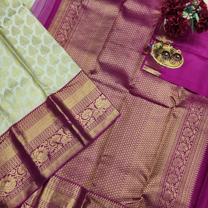 Pure Kanchi Pattu Handloom Talambralu Saree