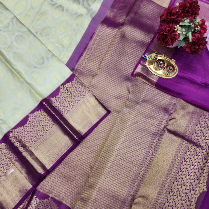 Pure Kanchi Pattu Handloom Talambralu Saree