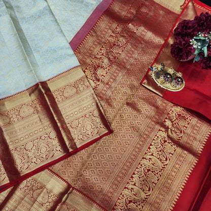 Pure Kanchi Pattu Handloom Talambralu Saree