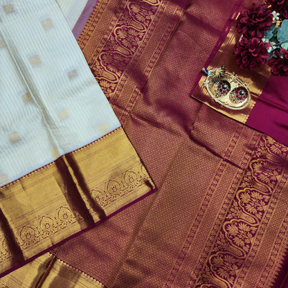 Pure Kanchi Pattu Handloom Talambralu Saree