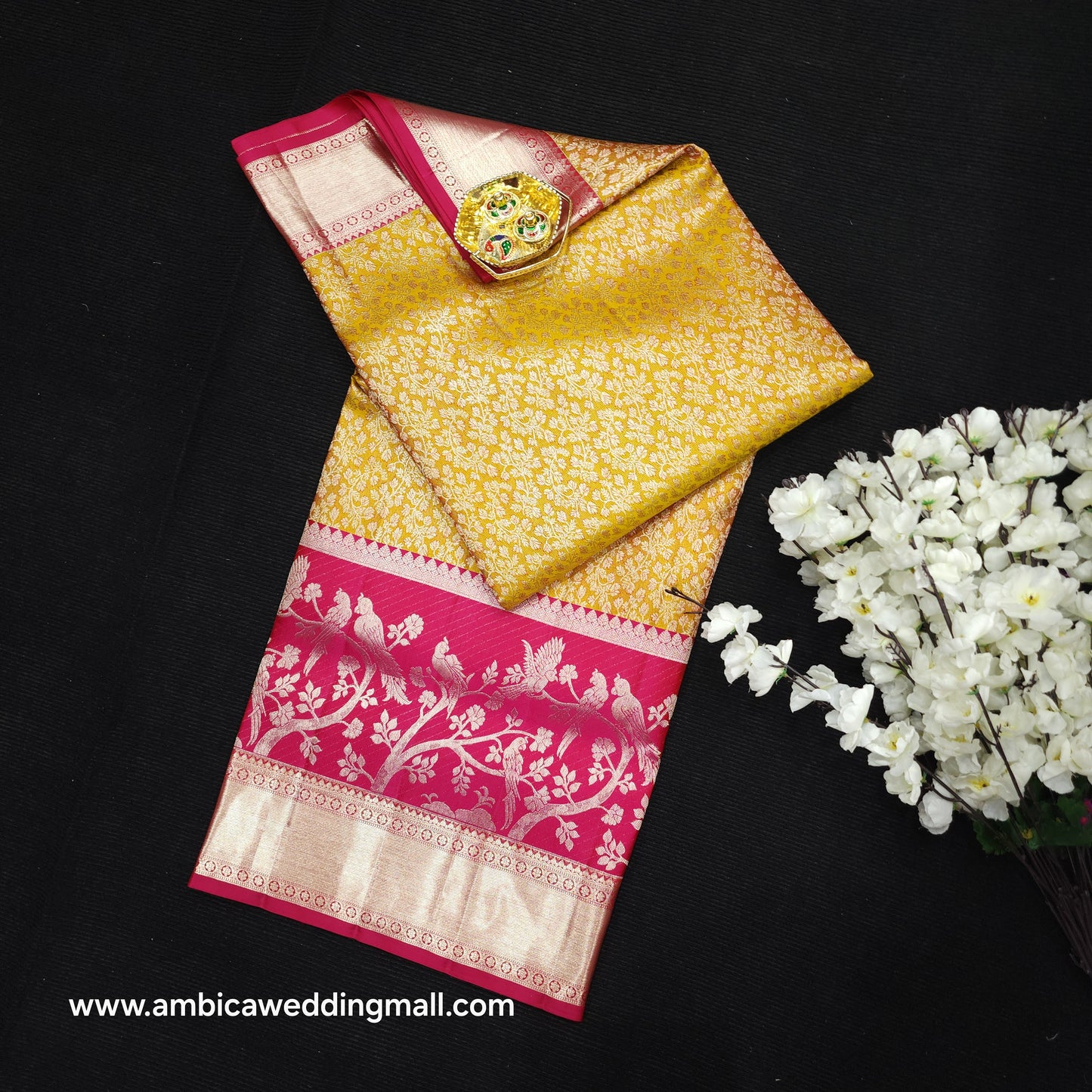 Pure Resham Bridal Kanchi Pattu Handloom Saree
