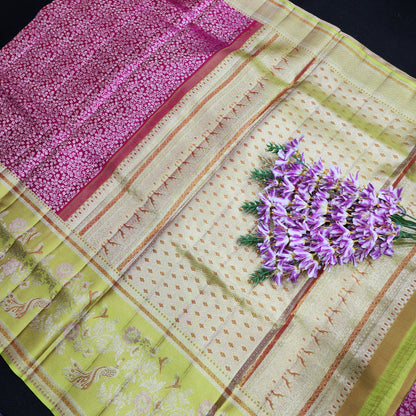Pure Resham Bridal Kanchi Pattu Handloom Saree