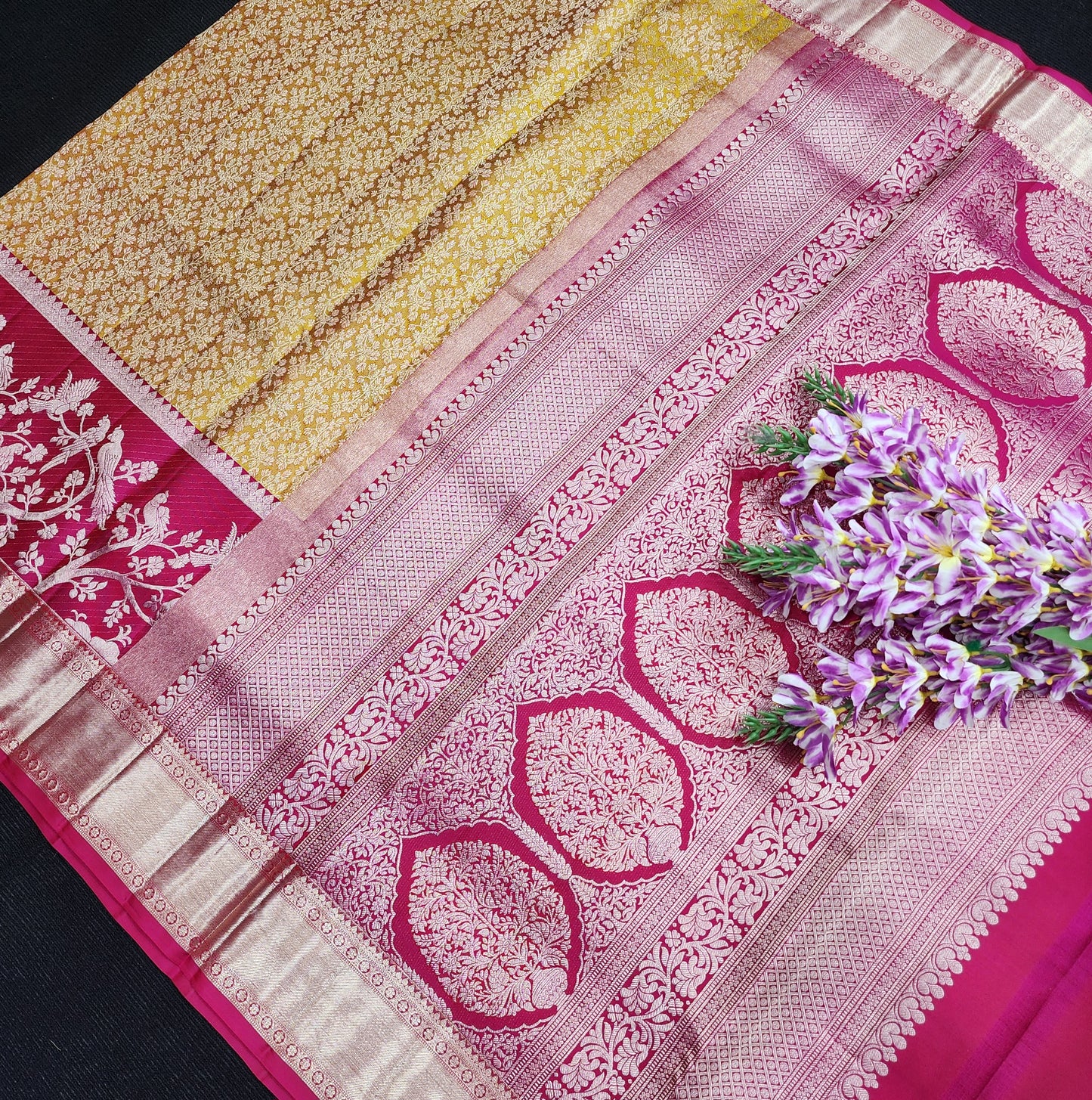 Pure Resham Bridal Kanchi Pattu Handloom Saree