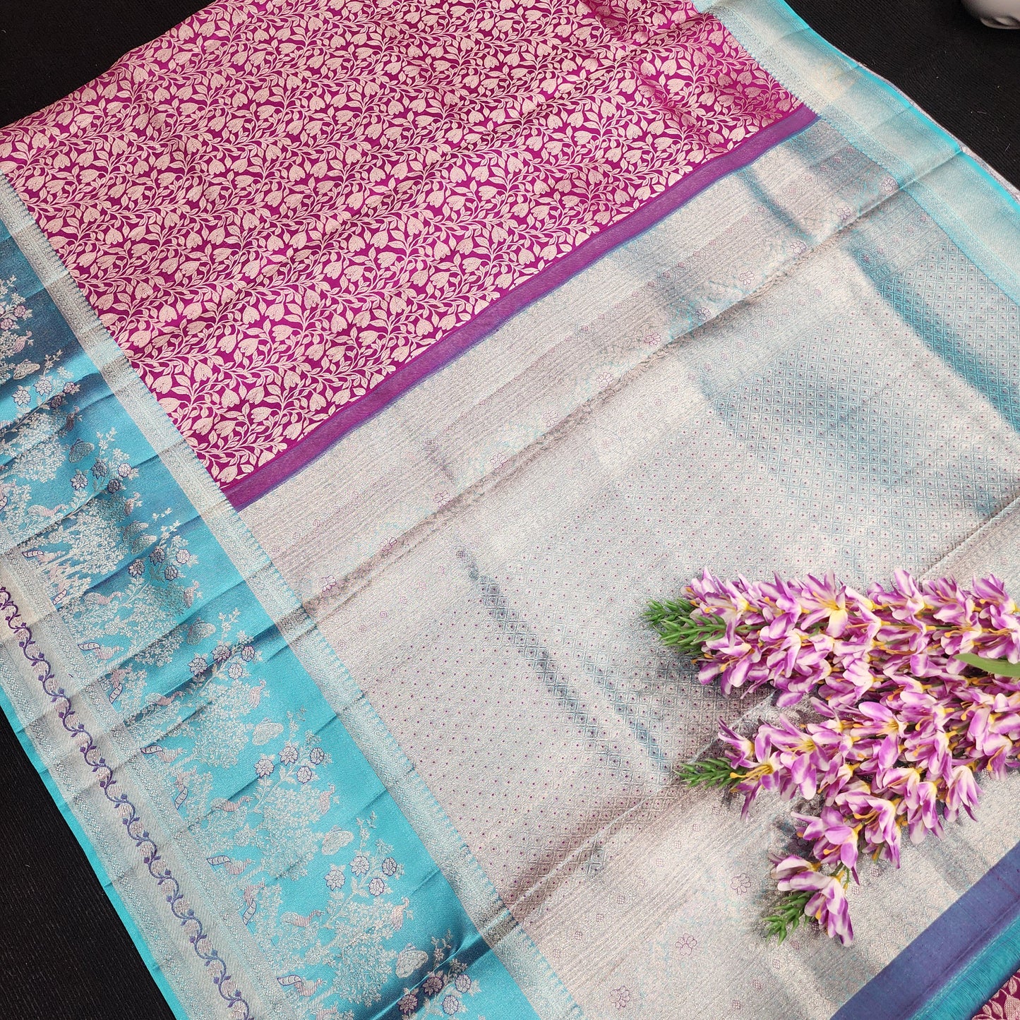 Pure Resham Bridal Kanchi Pattu Handloom Saree