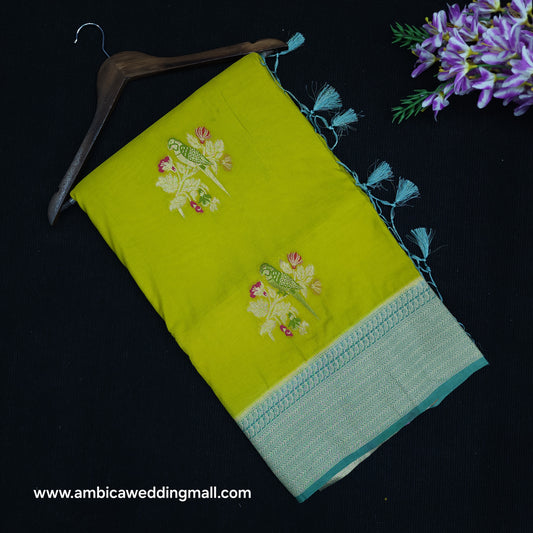 Banaras Meenakari Butta Saree - B1850