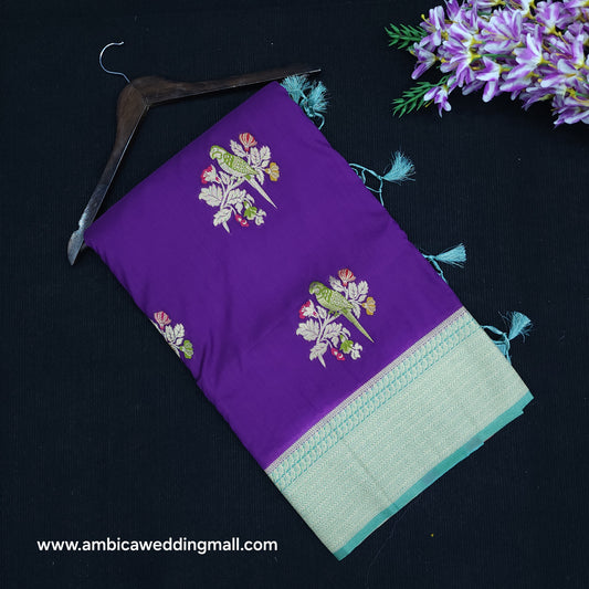 Banaras Meenakari Butta Saree - B1850