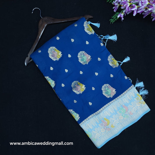 Banaras Meenakari Butta Saree - B1850