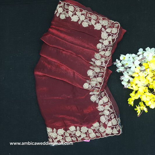 Fancy Work Saree- W1690