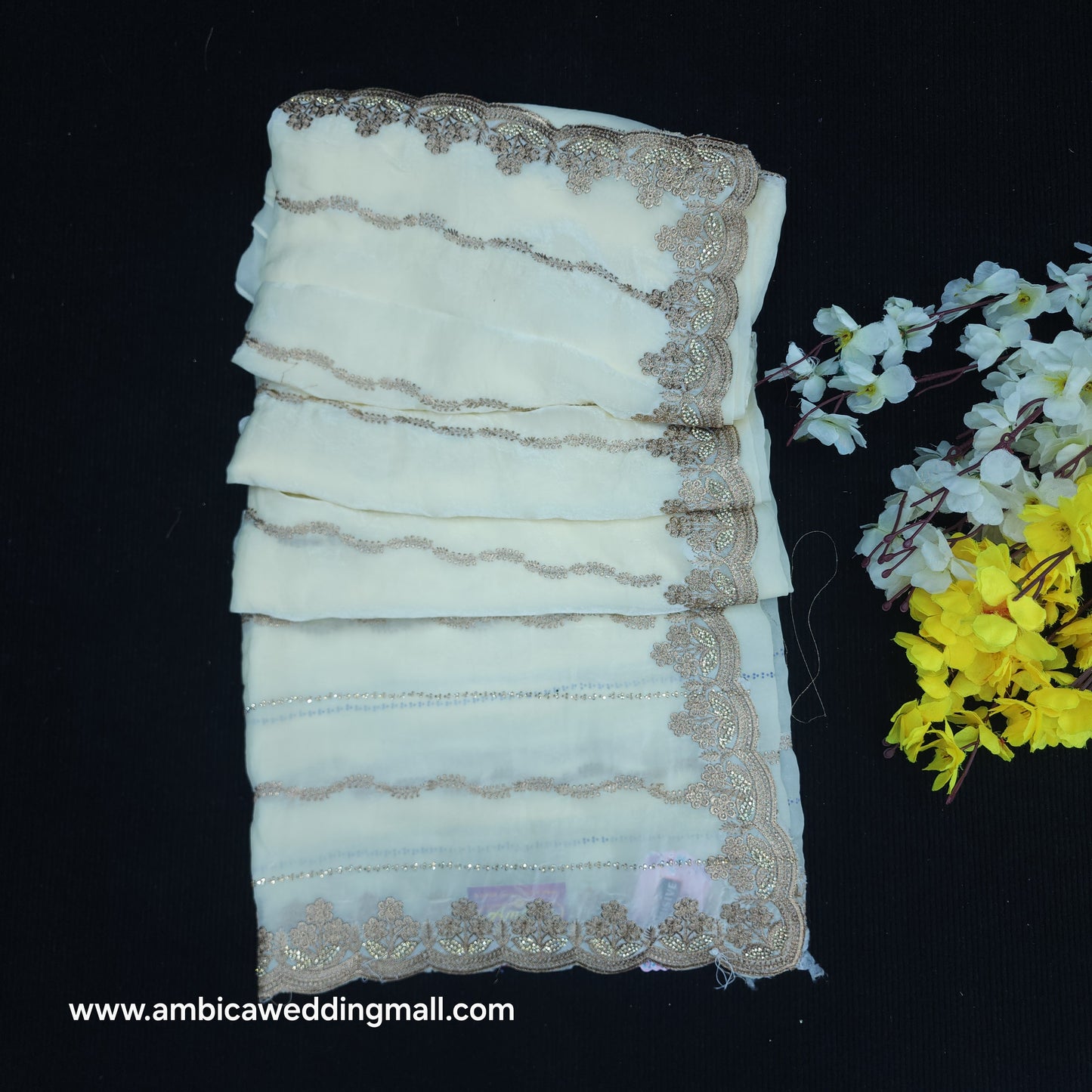 Fancy Work Saree- W1690