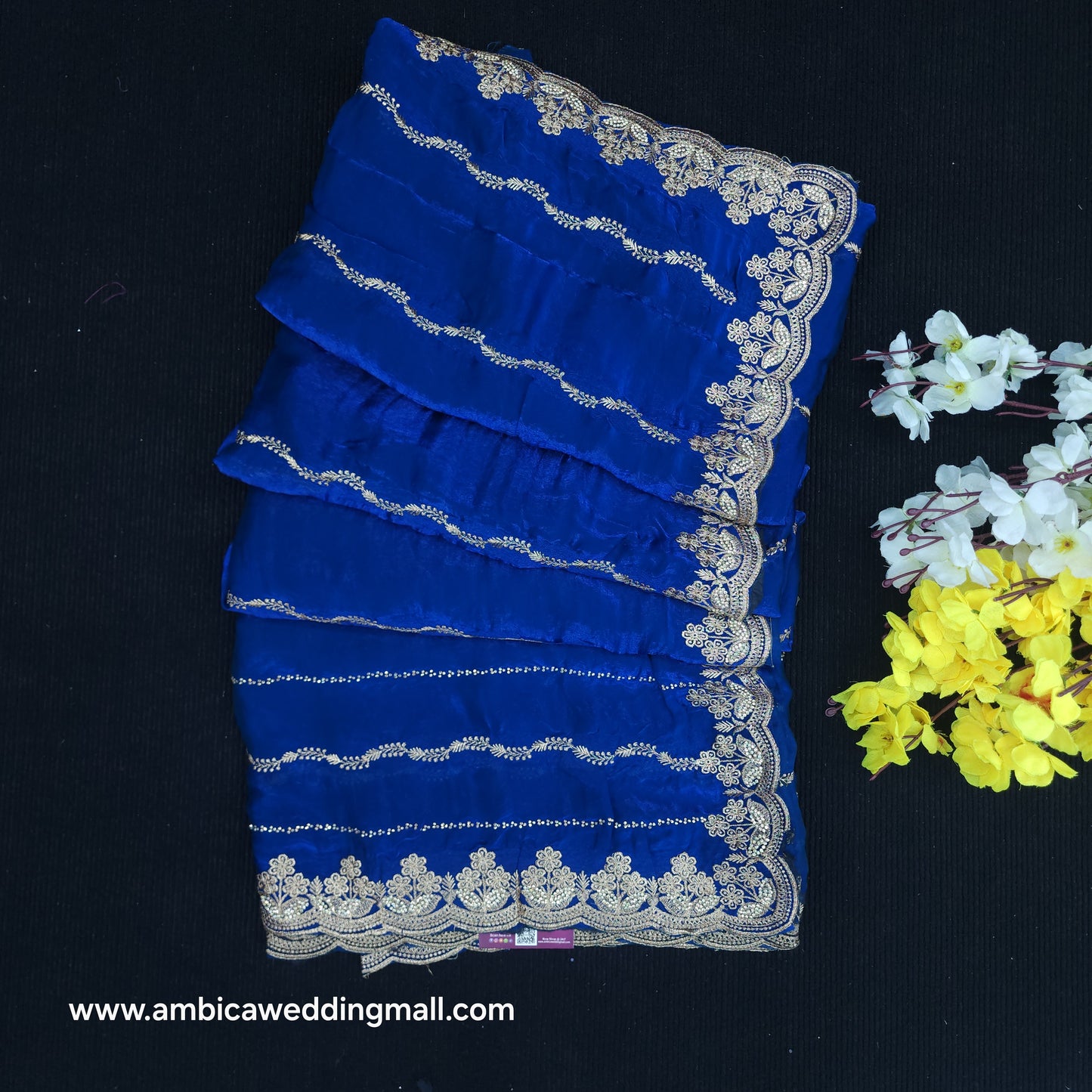 Fancy Work Saree- W1690