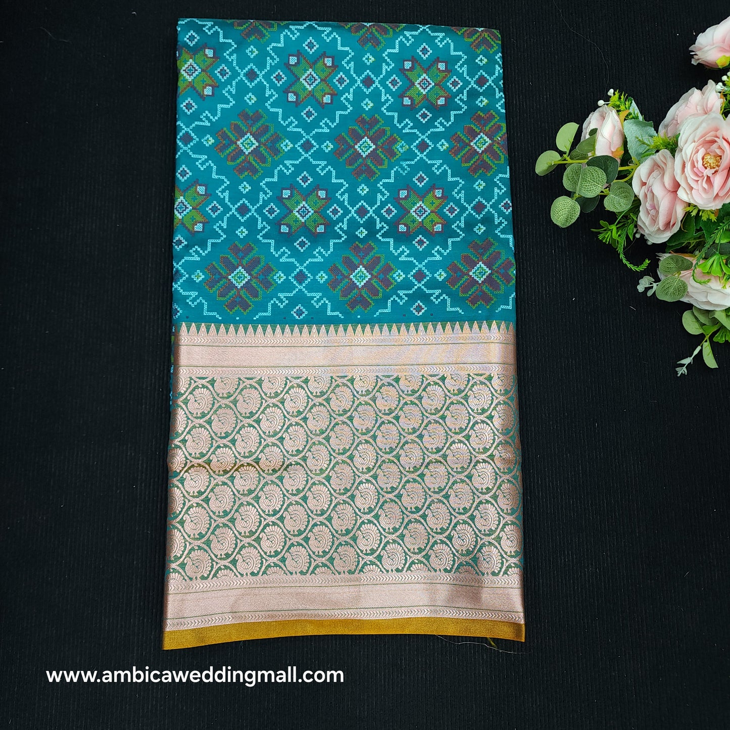 Ikkath print Visiri Silk Saree V990