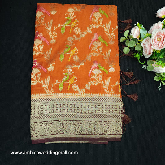 Banaras Georgette saree - B1650
