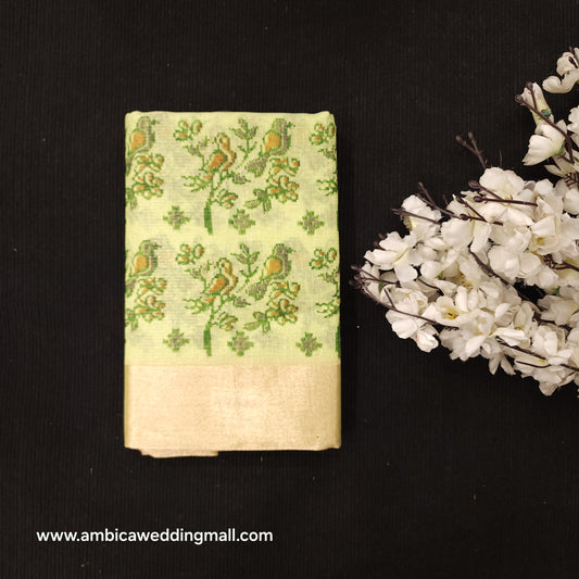 Jari Kota Kalamkari Saree - JK500