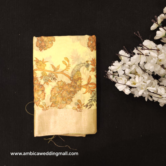 Jari Kota Kalamkari Saree - JK500