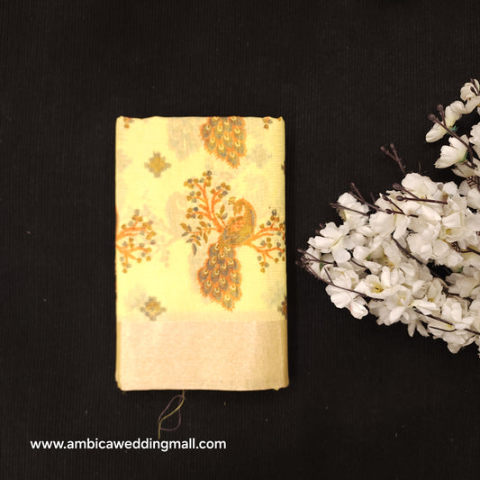 Jari Kota Kalamkari Saree - JK500