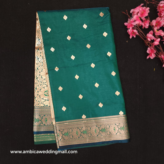 Semi Katan Banarasi Butta Saree - K1250