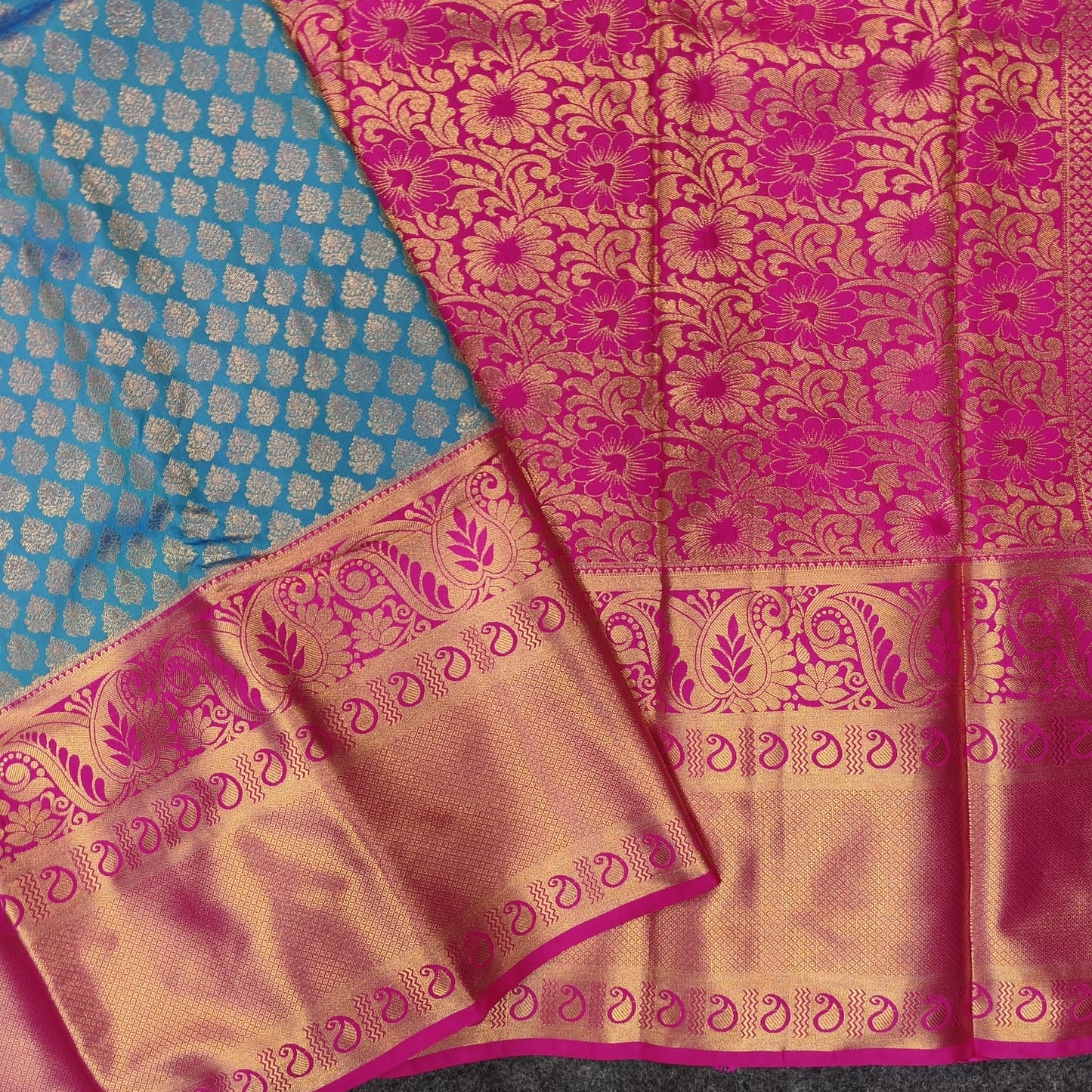 Semi Kanchi Pattu Bracade saree