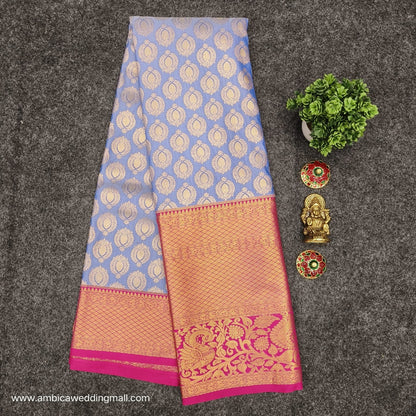 Semi Kanchi Pattu Bracade saree