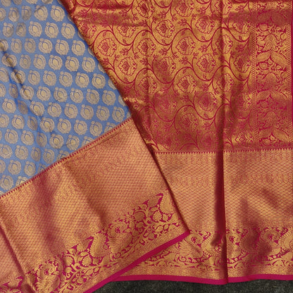 Semi Kanchi Pattu Bracade saree