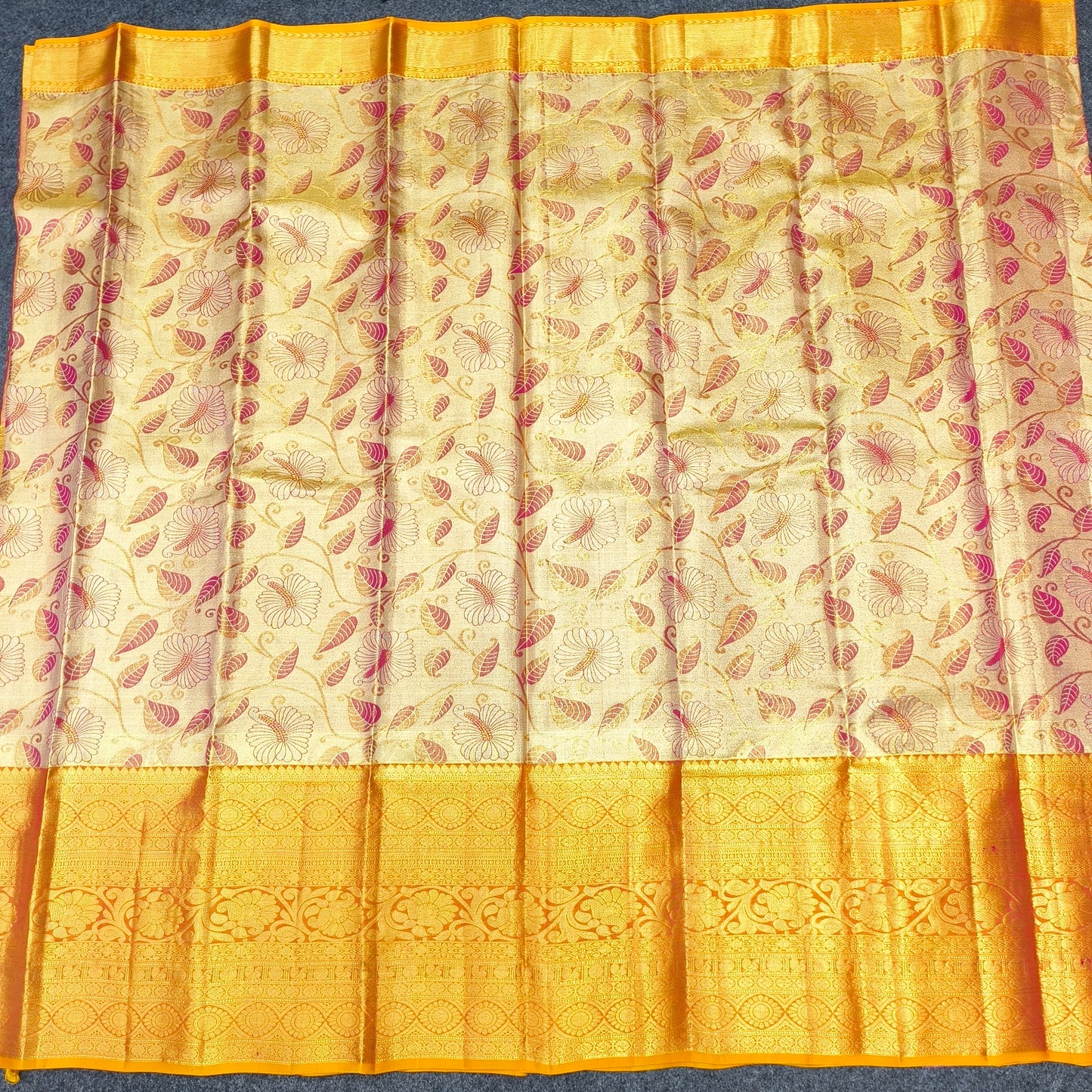 ✨2Gram zari Kanchi Pattu Bridal Saree