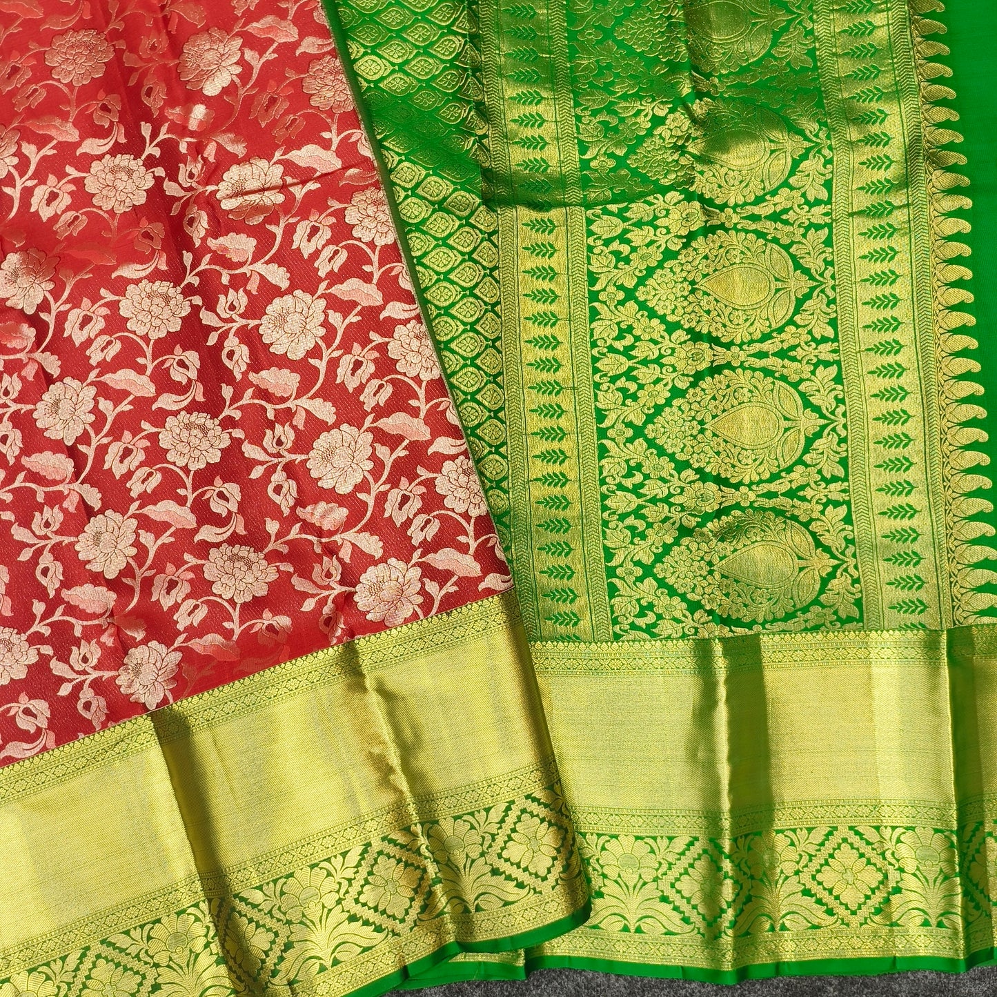 ✨Pure Resham Bridal Kanchi Pattu Handloom Saree