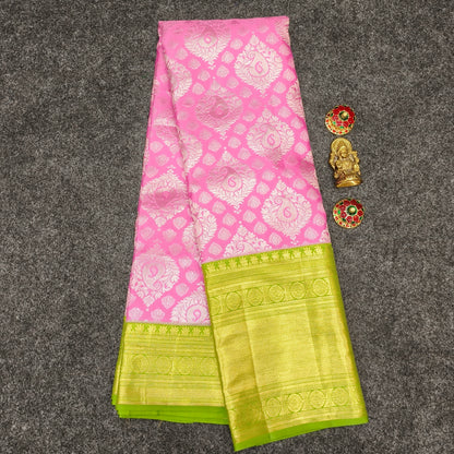 ✨Pure Resham Bridal Kanchi Pattu Handloom Saree