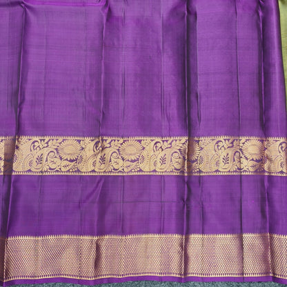 ✨Kanchi Pattu Handloom Gap Border Saree