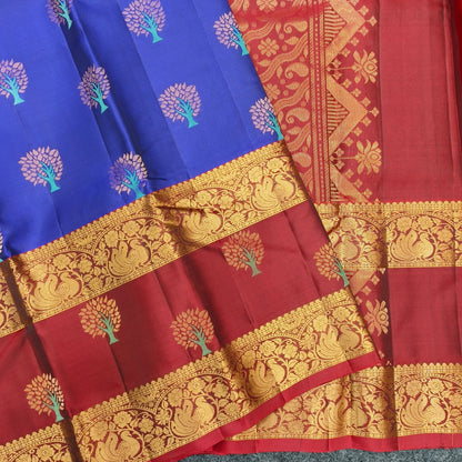 ✨Kanchi Pattu Handloom Gap Border Saree